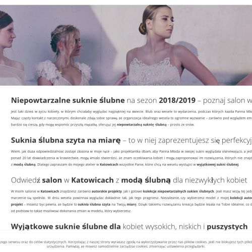 Autorskie projekty sukien ślubnych w Katowicach