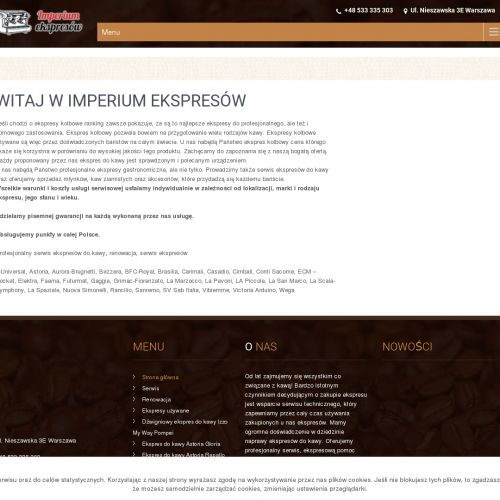 Naprawa ekspresów do kawy - Warszawa