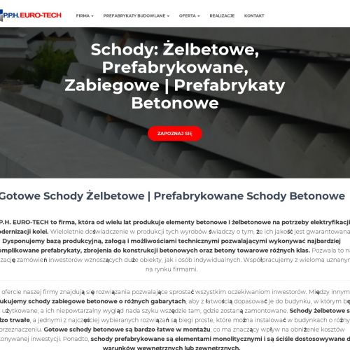 Kraków - prefabrykacja schodów prostych