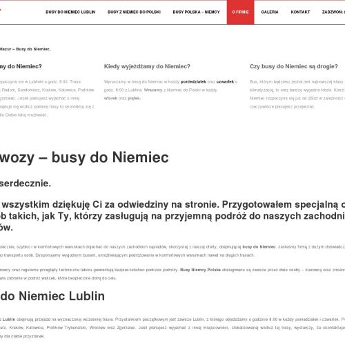 Przewozy polska niemcy w Krakowie