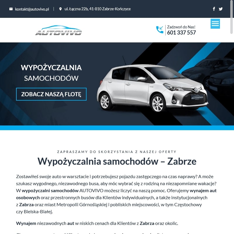 Wypożyczalnia samochodów katowice pyrzowice w Gliwicach