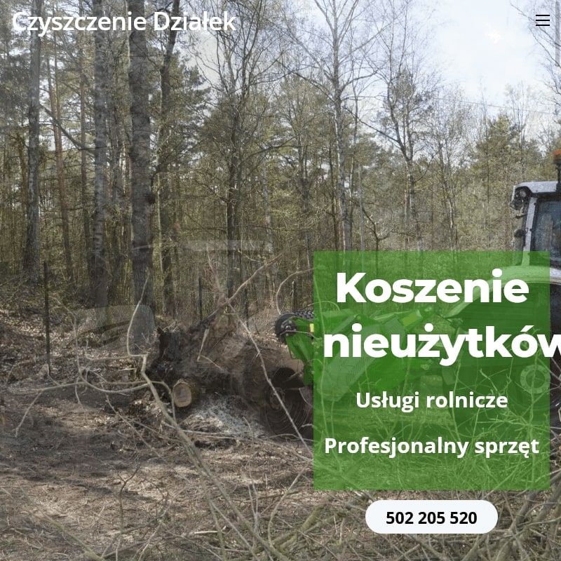 Oczyszczanie działek mazowieckie w Warszawie