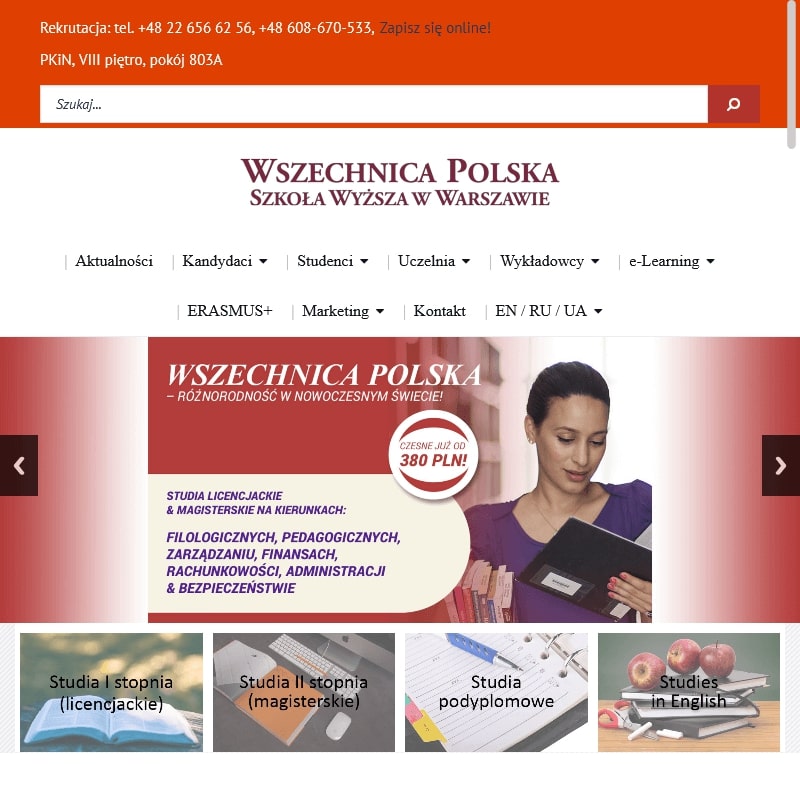 Filologia angielska studia online - Warszawa