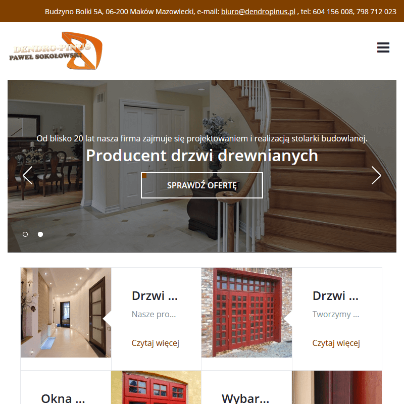 Płock - drzwi sosnowe mazowieckie