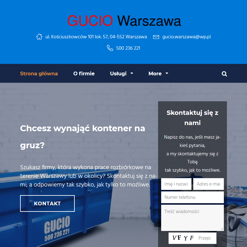 Wywóz śmieci - Warszawa