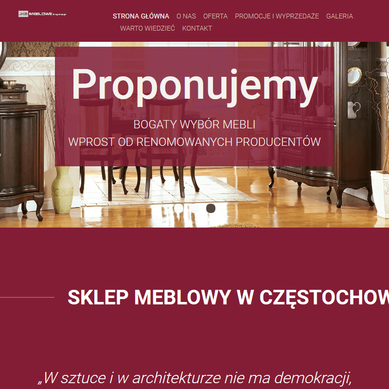 Meble do salonu - Częstochowa