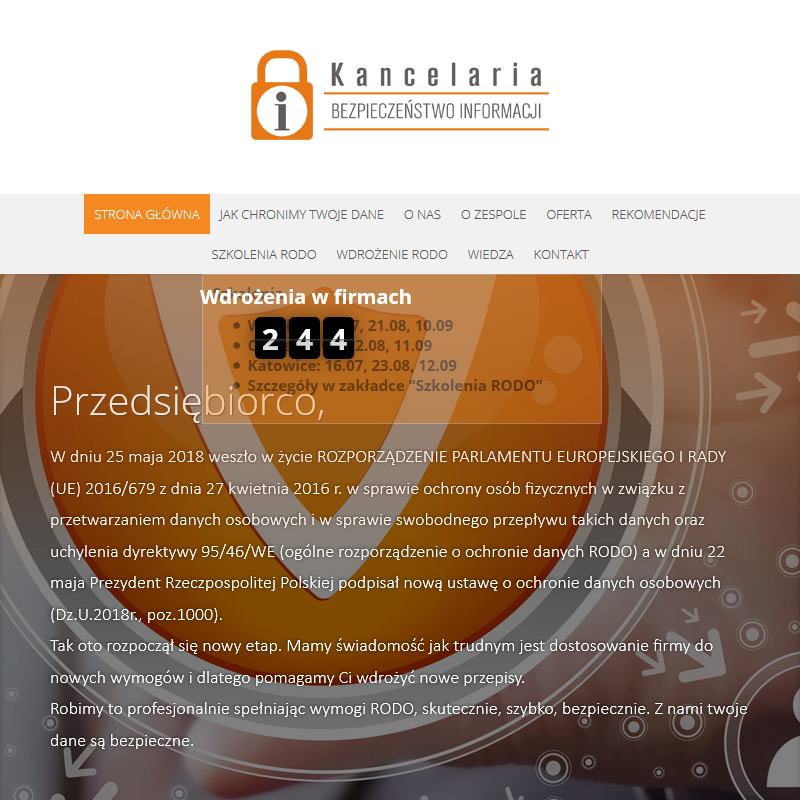 Dokumentacja ochrony danych osobowych - Wrocław
