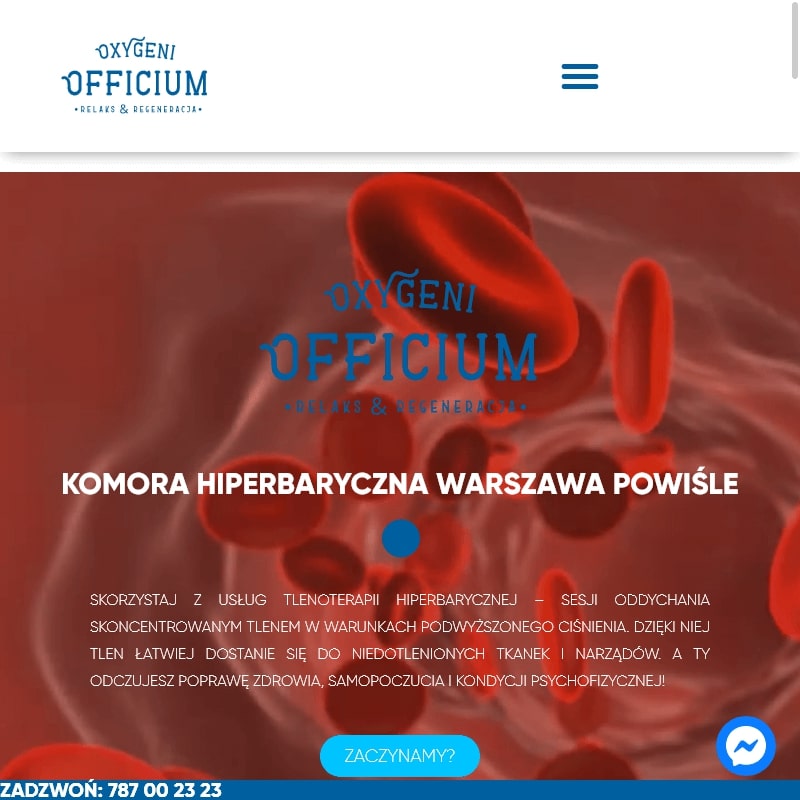 Komora hiperbaryczna nowotwory - Warszawa