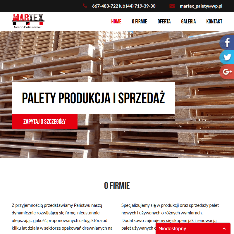 Łódź - palety drewniane jednorazowe